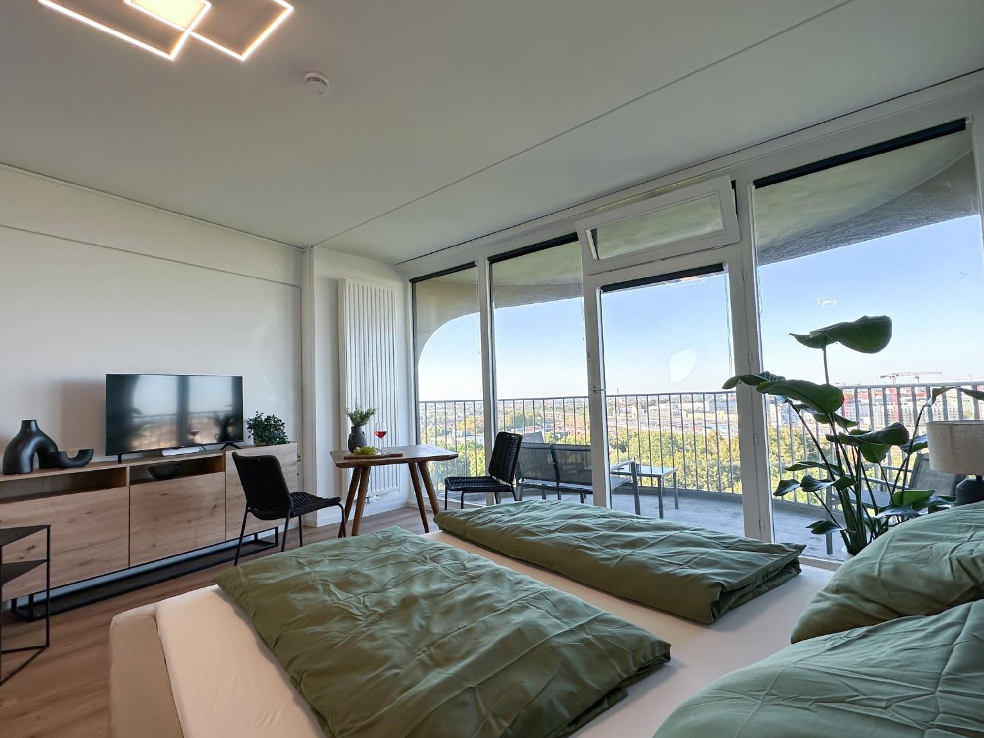 Helles Apartment Mit Tollem Blick Ueber Augsburg Exterior foto